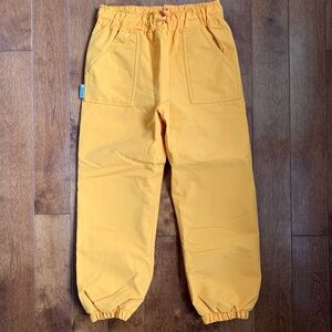 Jan & Jul Kids Fleece Lined Rain Pants (Yellow) 4T